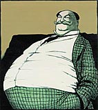 obese man